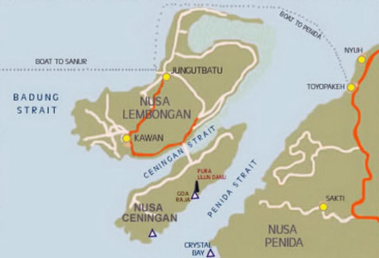 Ocean Hostel Ceningan Island Eksteriør bilde